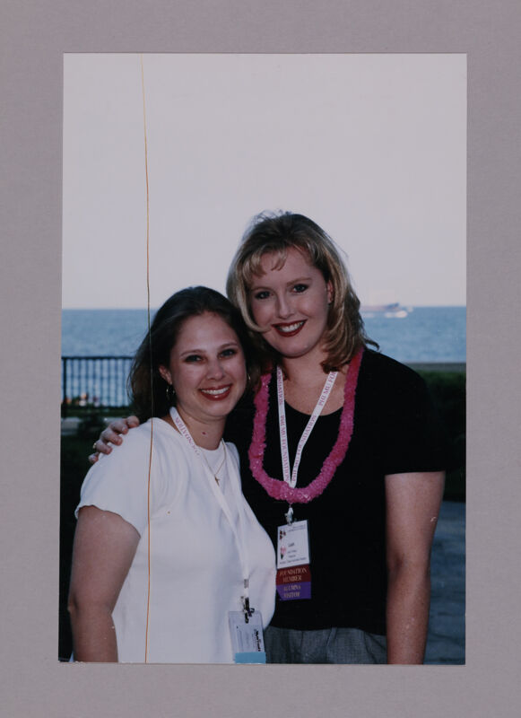 Unidentified and Leah at Convention Photograph, July 7-10, 2000 (Image)