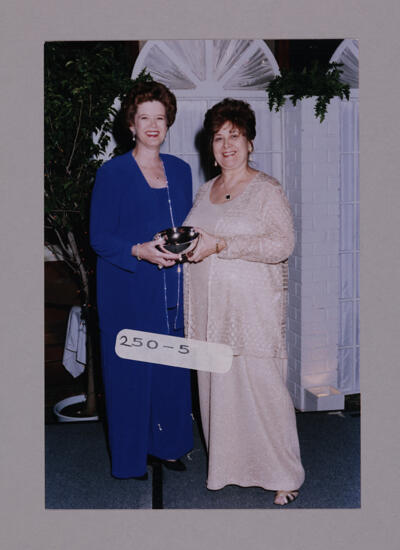 Kathy Flynt and Mary Jane Johnson with Convention Award Photograph, July 7-10, 2000 (image)