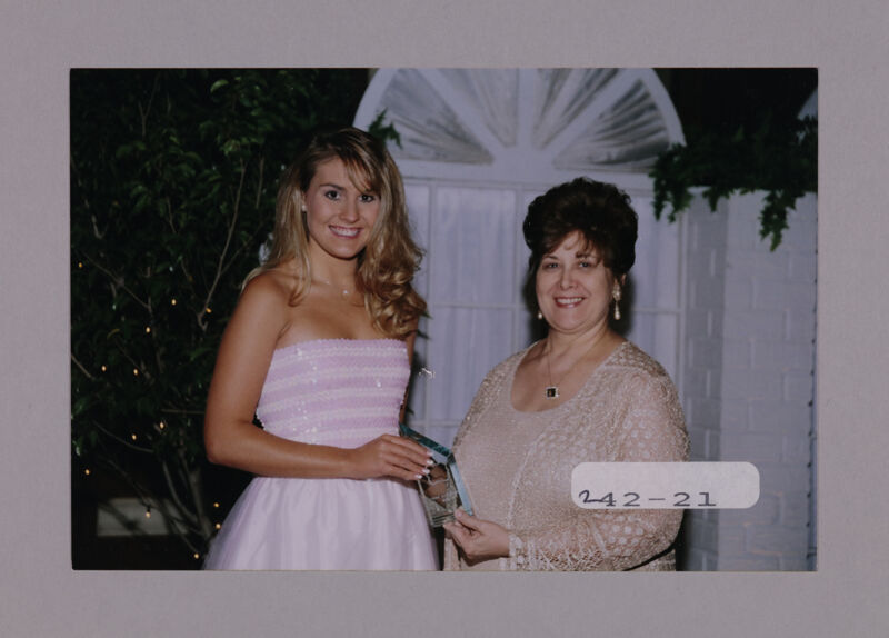 Mary Jane Johnson and Unidentified with Convention Award Photograph 11, July 7-10, 2000 (Image)