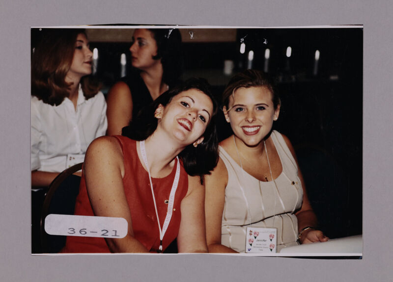 Unidentified and Jennifer at Convention Photograph, July 7-10, 2000 (Image)