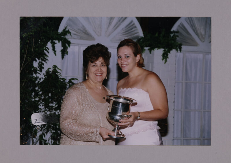 Epsilon Chapter Member and Mary Jane Johnson with Ritual Award Photograph, July 7-10, 2000 (Image)