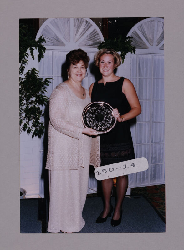 Mary Jane Johnson and Unidentified with Convention Award Photograph 10, July 7-10, 2000 (Image)