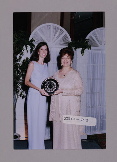 Mary Jane Johnson and Unidentified with Convention Award Photograph 13, July 7-10, 2000 (image)