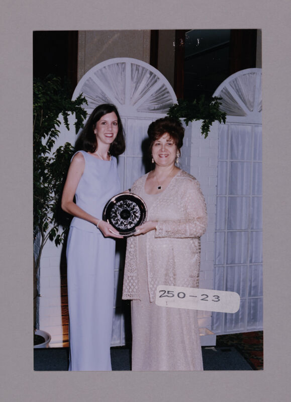 Mary Jane Johnson and Unidentified with Convention Award Photograph 13, July 7-10, 2000 (Image)