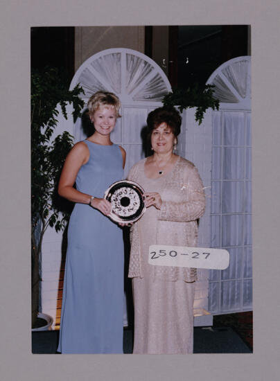 Mary Jane Johnson and Unidentified with Convention Award Photograph 12, July 7-10, 2000 (image)