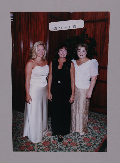 Mary Young and Two Alpha Zeta Chapter Members at Convention Photograph, July 7-10, 2000 (image)