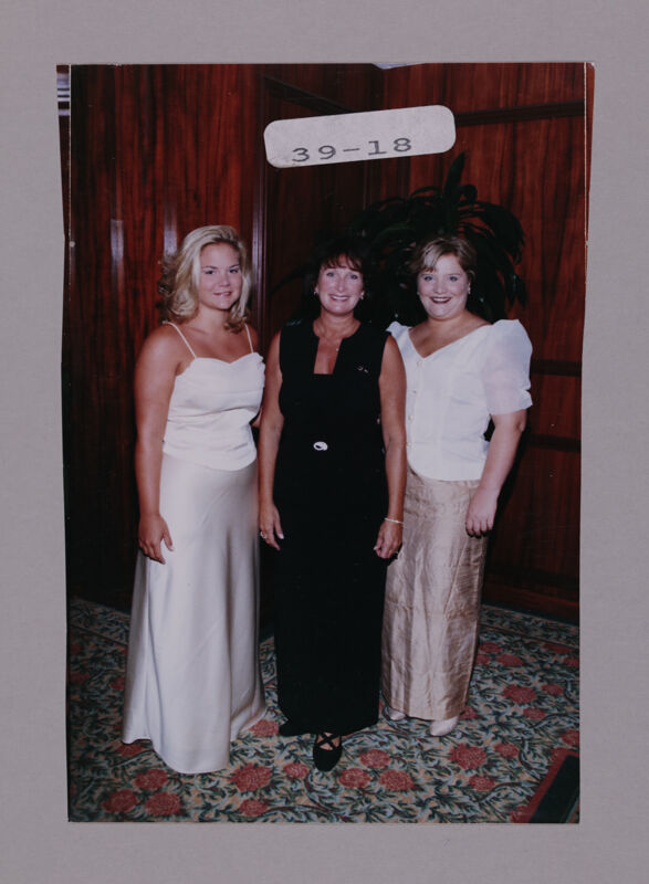 Mary Young and Two Alpha Zeta Chapter Members at Convention Photograph, July 7-10, 2000 (Image)