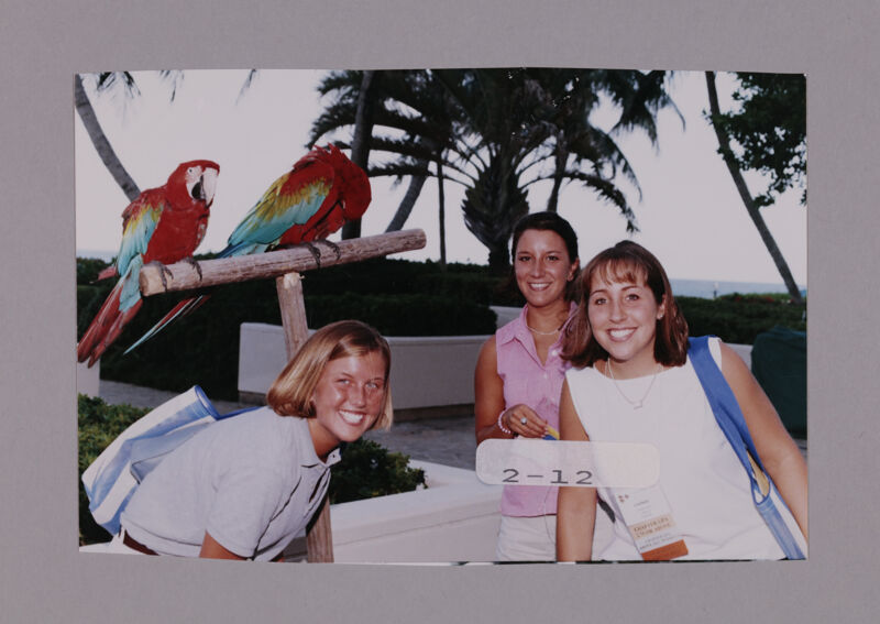 July 7-10 Three Phi Mus with Parrots at Convention Opening Dinner Photograph Image