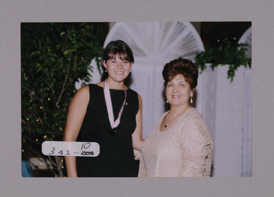 Outstanding Collegiate Member and Mary Jane Johnson at Convention Photograph 1, July 7-10, 2000 (image)