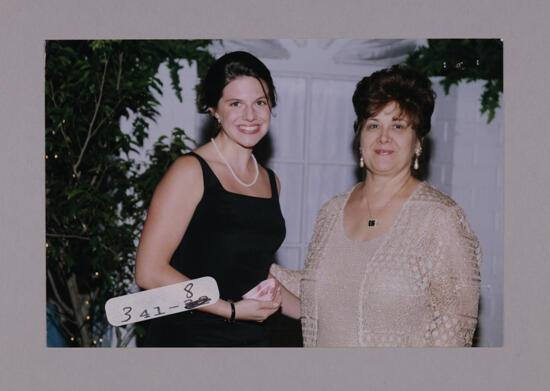 Outstanding Collegiate Member and Mary Jane Johnson at Convention Photograph 2, July 7-10, 2000 (image)