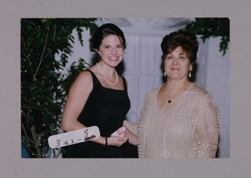 Outstanding Collegiate Member and Mary Jane Johnson at Convention Photograph 2, July 7-10, 2000 (Image)