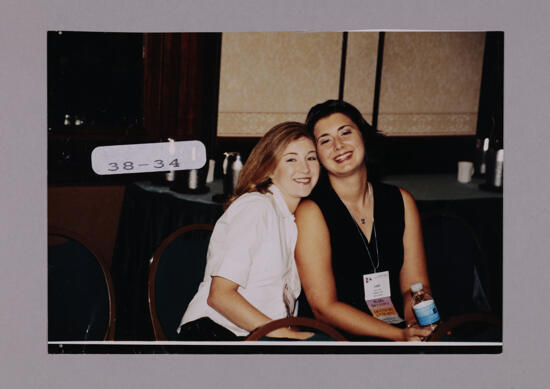 Unidentified and Leigh at Convention Photograph, July 7-10, 2000 (image)