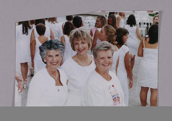 Lynne Bernthal and Unidentified Phi Mus at Convention Photograph, July 7-10, 2000 (image)