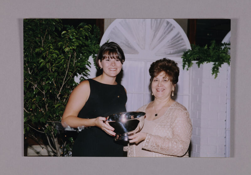 Kappa Omega Chapter Member and Mary Jane Johnson with Convention Award Photograph, July 7-10, 2000 (Image)