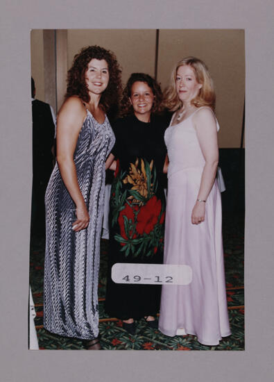 Cindy Lowden and Two Unidentified Phi Mus at Convention Photograph, July 7-10, 2000 (image)