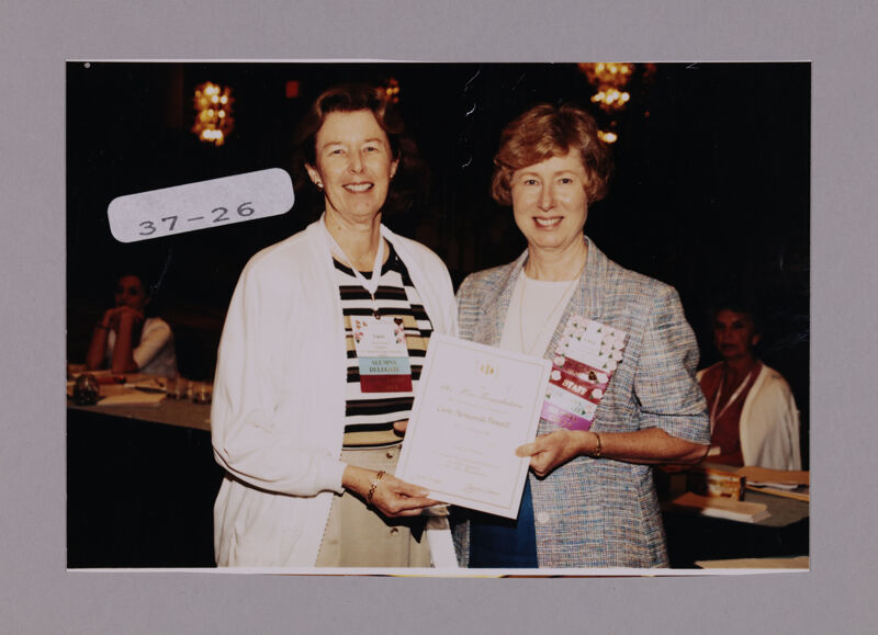 Carol Fenell and Lucy Stone at Convention Photograph, July 7-10, 2000 (Image)