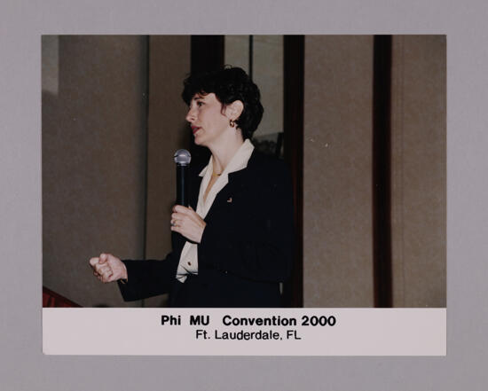 Angela Guillory Speaking at Something of Value Program at Convention Photograph 1, July 7-10, 2000 (image)