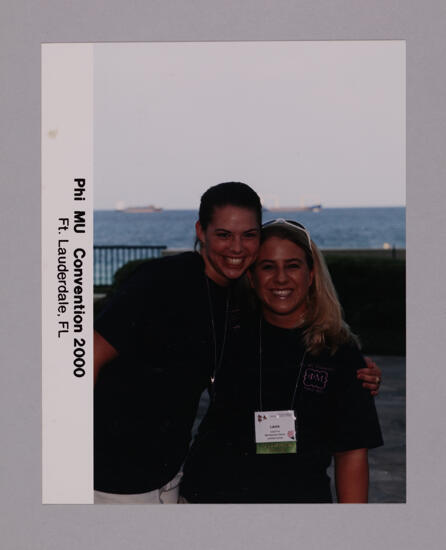 Unidentified and Laura Fox at Convention Photograph, July 7-10, 2000 (image)