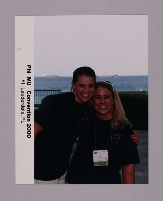 Unidentified and Laura Fox at Convention Photograph, July 7-10, 2000 (Image)
