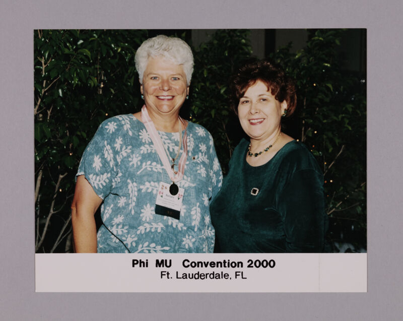 Barbara Hollman and Mary Jane Johnson at Convention Photograph, July 7-10, 2000 (Image)