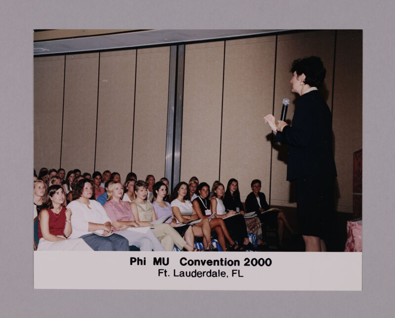 Angela Guillory Speaking at Something of Value Program at Convention Photograph 2, July 7-10, 2000 (Image)