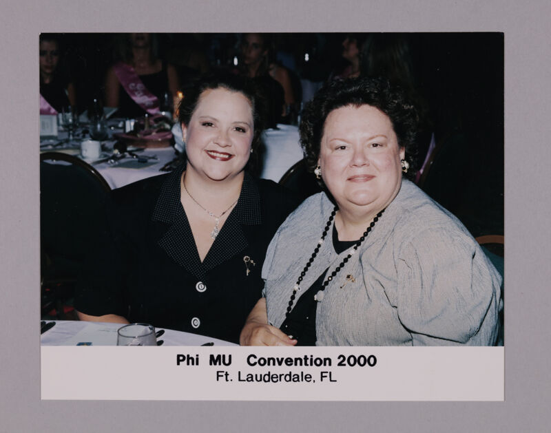 July 7-10 Anne Walker and Daughter at Convention Banquet Photograph Image