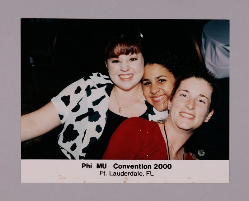 Three Unidentified Phi Mus at Convention Photograph 7, July 7-10, 2000 (Image)