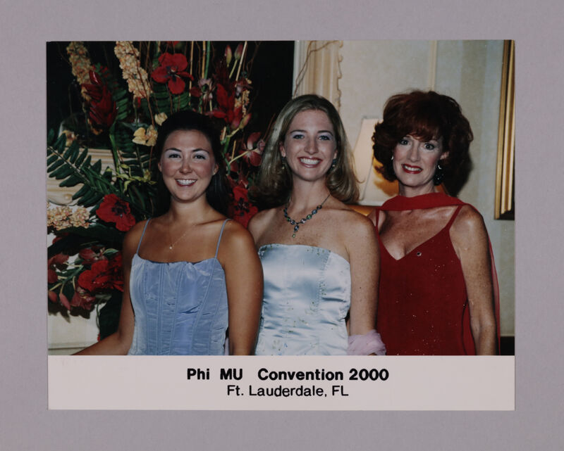 Jennifer Ferguson and Two Phi Mus at Convention Photograph, July 7-10, 2000 (Image)