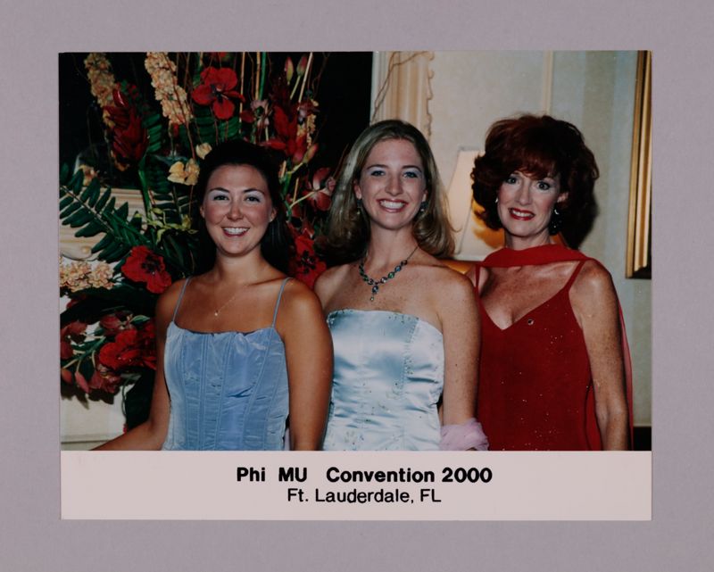 Jennifer Ferguson and Two Phi Mus at Convention Photograph, July 7-10, 2000 (Image)