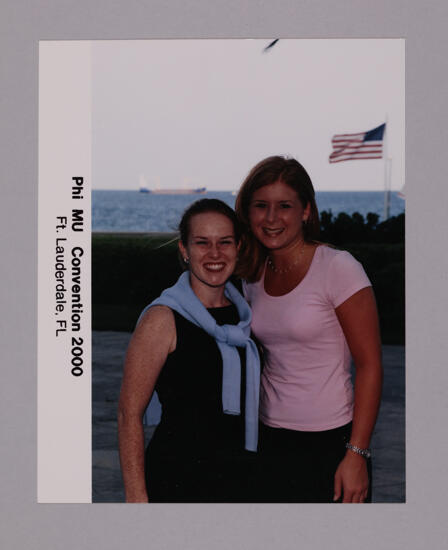 Two Unidentified Phi Mus Outside at Convention Photograph, July 7-10, 2000 (image)