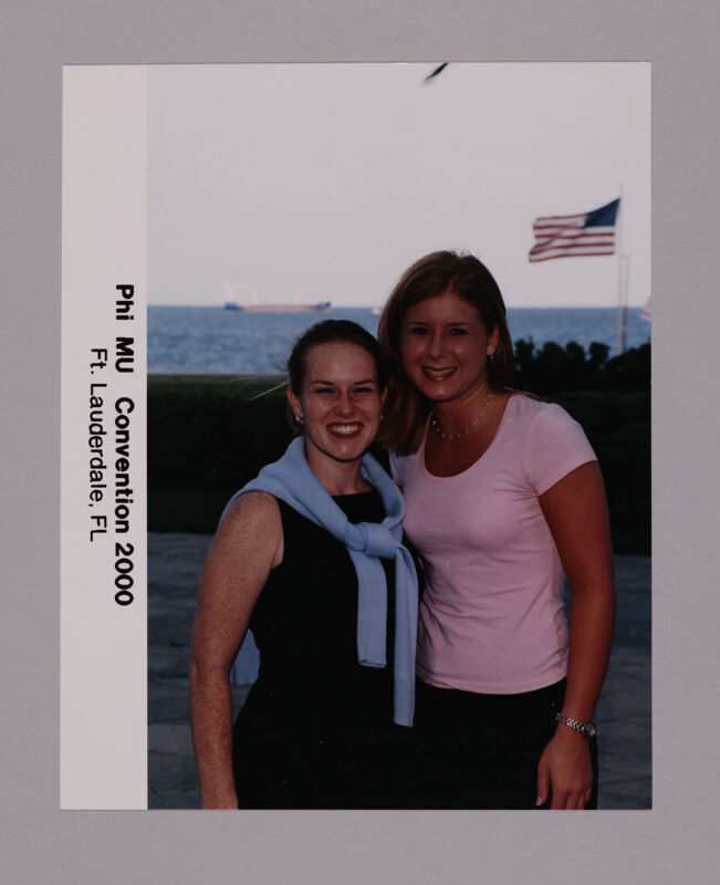 Two Unidentified Phi Mus Outside at Convention Photograph, July 7-10, 2000 (Image)