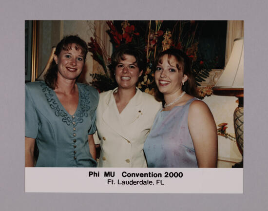 Three Zeta Gamma Chapter Members at Convention Photograph, July 7-10, 2000 (image)