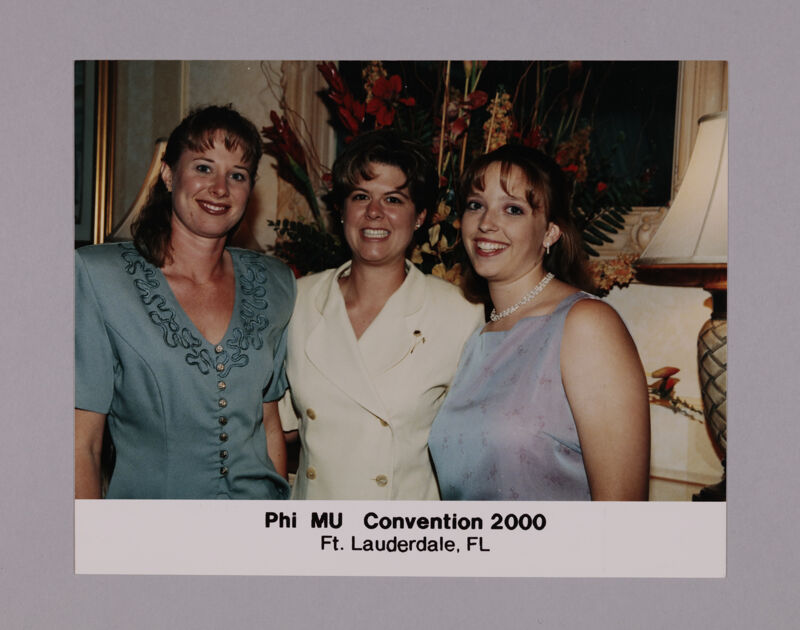 Three Zeta Gamma Chapter Members at Convention Photograph, July 7-10, 2000 (Image)