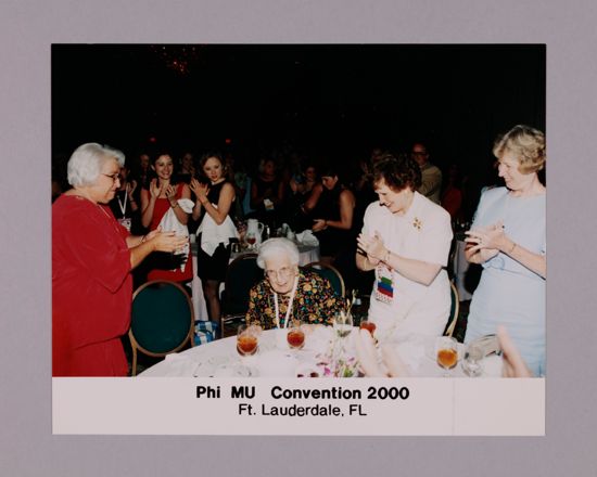 Leona Hughes Recognized at Convention Banquet Photograph, July 7-10, 2000 (image)