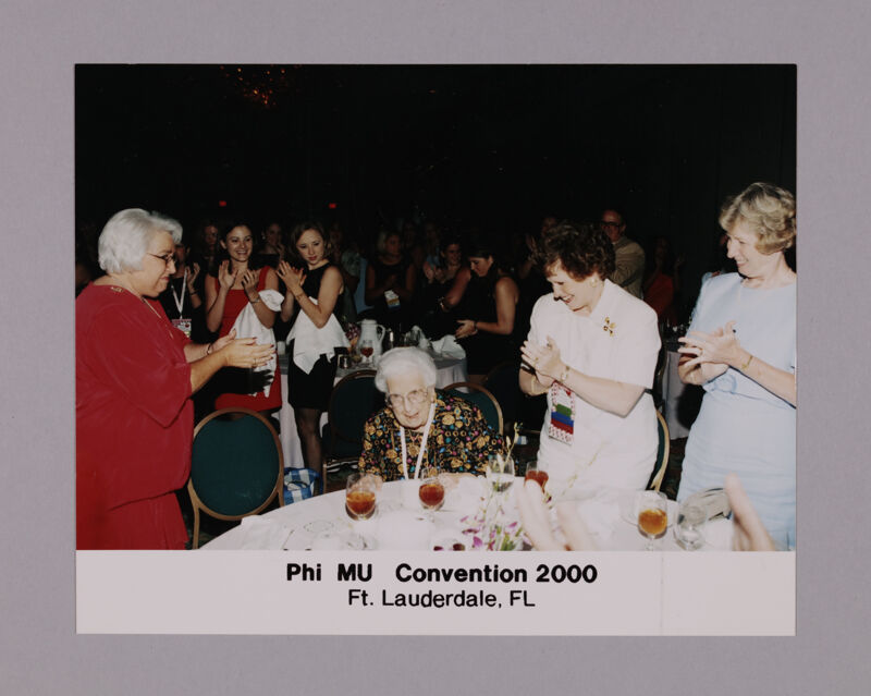 Leona Hughes Recognized at Convention Banquet Photograph, July 7-10, 2000 (Image)