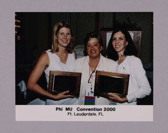 Penny Cupp and Two Convention Award Winners Photograph, July 7-10, 2000 (image)