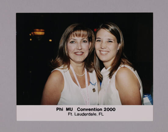 Lisa Fleming and Unidentified at Convention Photograph, July 7-10, 2000 (image)