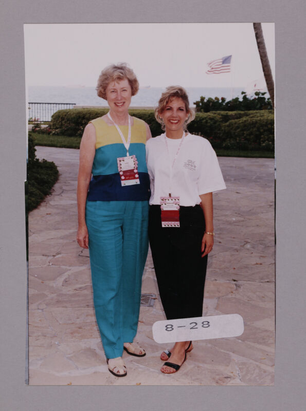 Lucy Stone and Rebecca Leffler Outside at Convention Photograph, July 7-10, 2000 (Image)