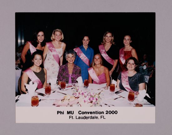 Pat Sackinger and Pages at Convention Banquet Photograph, July 7-10, 2000 (image)