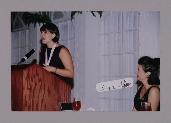 Outstanding Collegiate Member Speaking at Convention Photograph 2, July 7-10, 2000 (image)