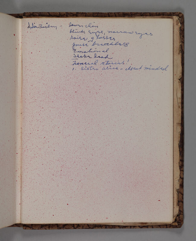 1938-1956 Marie Carlson Convention Notebook Image