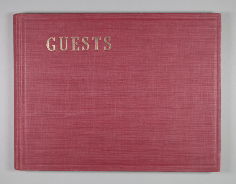 Guests: Centennial Convention Register With Red Cover, June 23-28, 1952 (Image)
