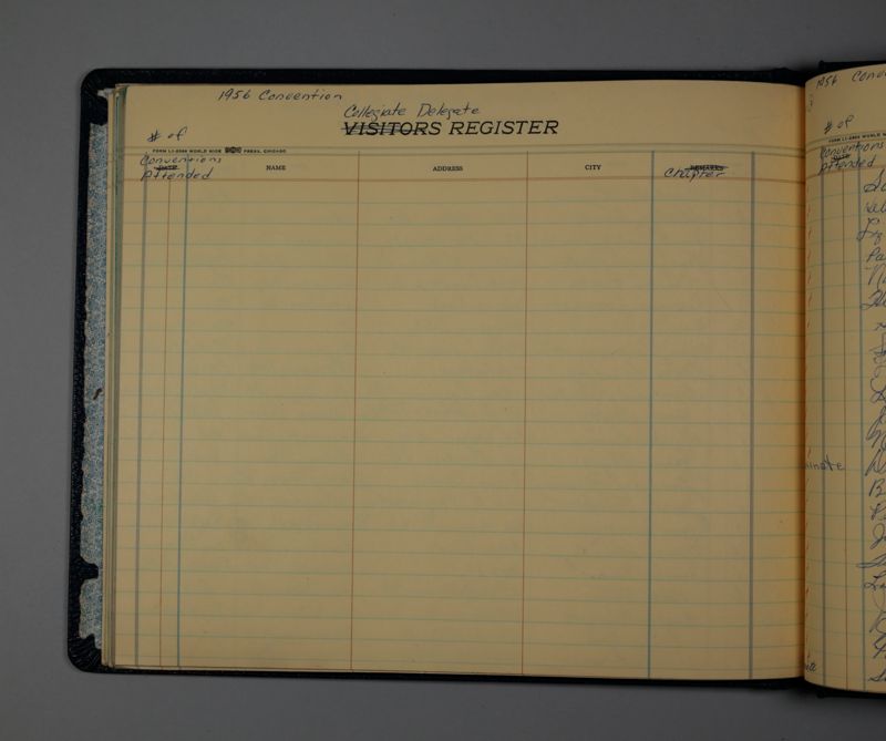 1954-1964 Convention Register Image