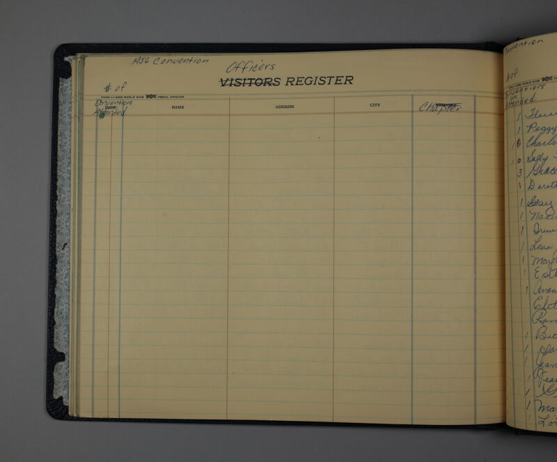 1954-1964 Convention Register Image