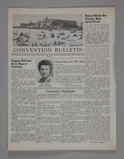 Convention Bulletin, 1950 (Image)