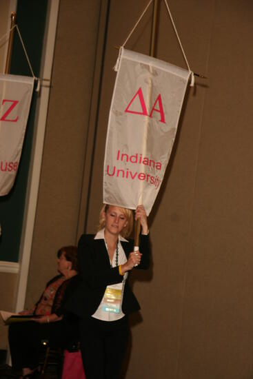 Delta Alpha Chapter Flag in Convention Parade Photograph 1, July 2006 (image)