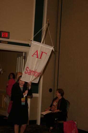 Alpha Gamma Chapter Flag in Convention Parade Photograph 1, July 2006 (image)