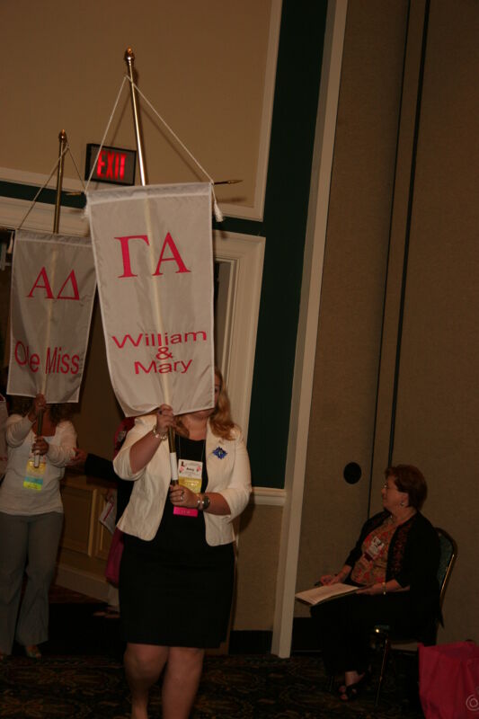Gamma Alpha Chapter Flag in Convention Parade Photograph 1, July 2006 (Image)