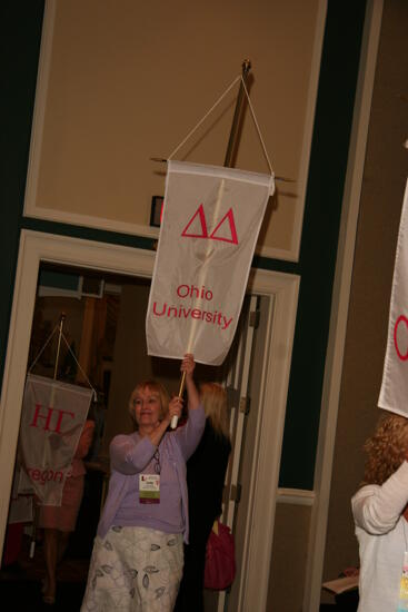 Delta Delta Chapter Flag in Convention Parade Photograph 2, July 2006 (image)