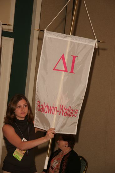 Delta Iota Chapter Flag in Convention Parade Photograph 1, July 2006 (image)